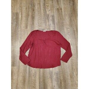 Maurices XXL Red Long Sleeve Top